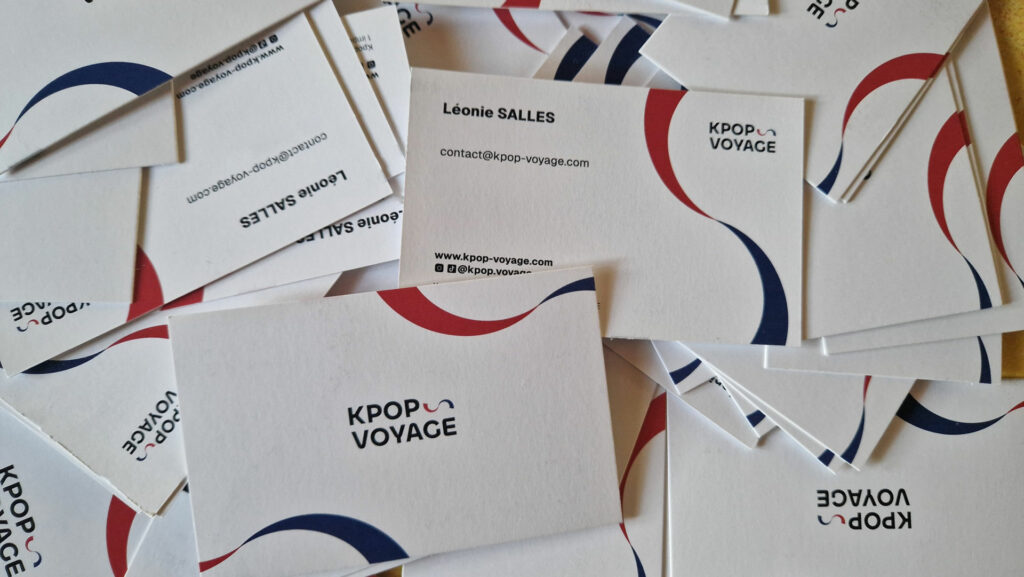 cartes de visites de kpop voyage